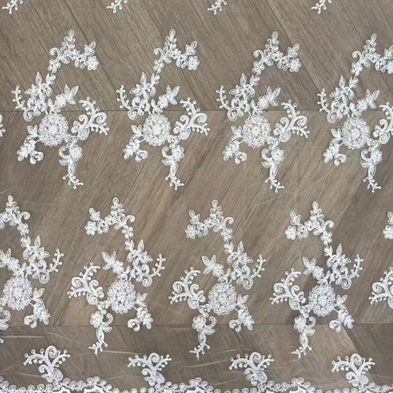 Milk Silk Dress Wave Polyester Sequin Fabric for Women's Wear Wholesal