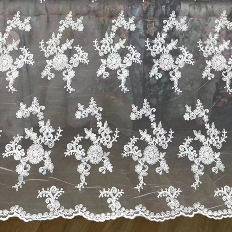 Milk Silk Dress Wave Polyester Sequin Fabric for Women's Wear Wholesal 6