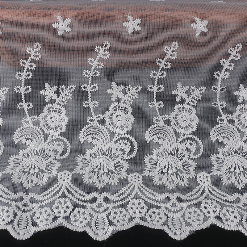 Embroidered Lace Milk Silk All-Over Polyester Sequin Fabric for Women'