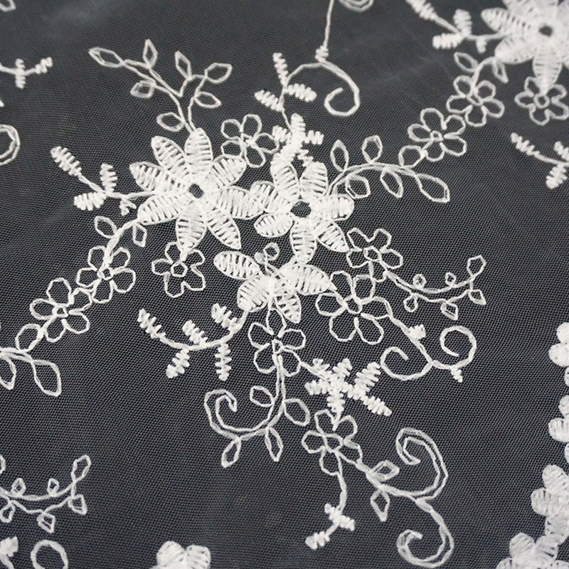 Lace Trim Lace Fabric Milk Silk Polyester Sequin Fabric for Women's We