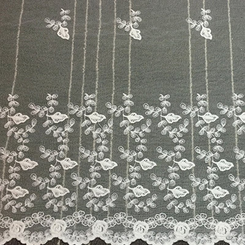 Lace Trim All-Over Bridal Polyester Sequin Fabric for Women's Wear Who