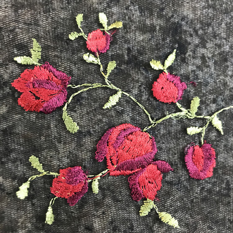 Embroidered Fabric Evening Women's Polyester for Women's Wear Wholesal 4