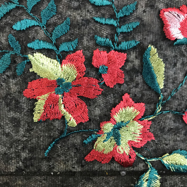 Embroidered Fabric Evening Women's Polyester for Women's Wear Wholesal 5