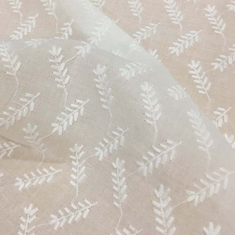 Embroidered Fabric Dress Women's 100% Cotton for Women's Wear Wholesal
