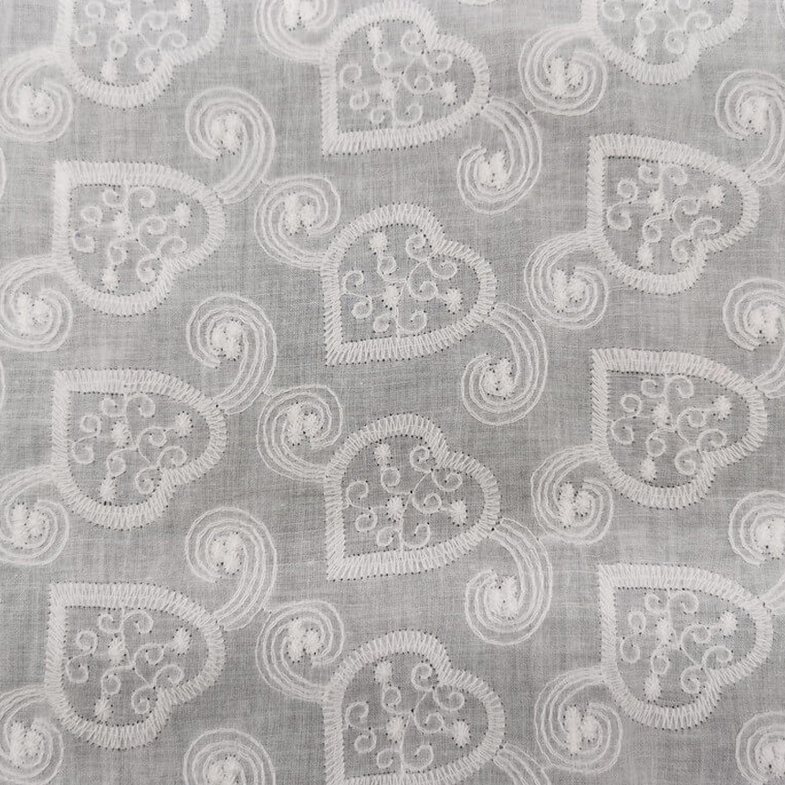 Cutwork Women's 100% Cotton Embroidered Fabric for Women's Wear Wholes