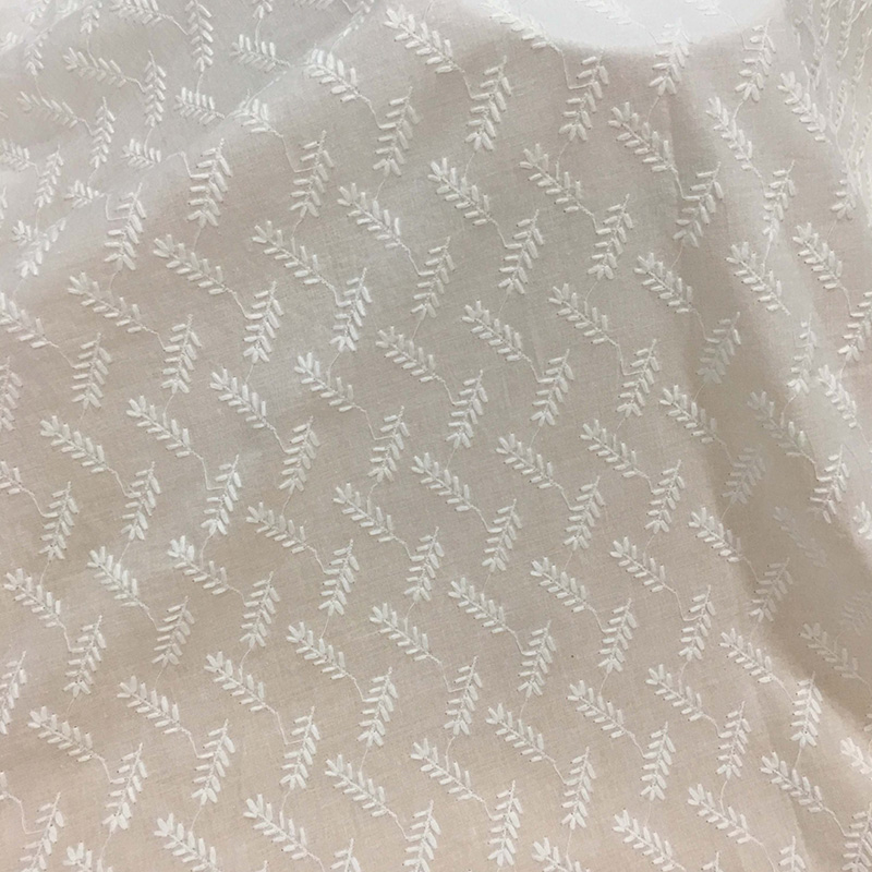 Embroidered Fabric Dress Women's 100% Cotton for Women's Wear Wholesal