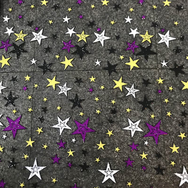 Star Sequin Evening Polyester Embroidered Fabric for Women's Wear Whol